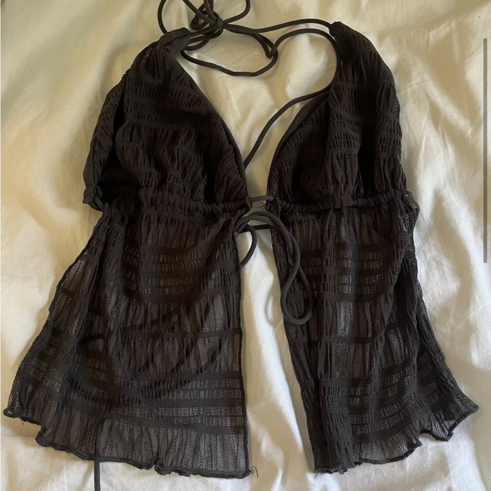 Grey women’s going out halter top